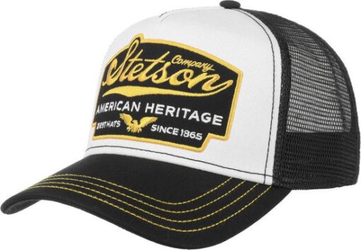 Stetson Retro Trucker Cap American Heritage Since 1865 Zwart-One Size