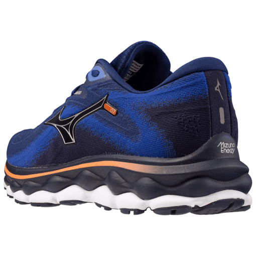 Mizuno Wave Sky 7 - Heren - Donkerblauw - Oranje - Zwart - Afbeelding 8