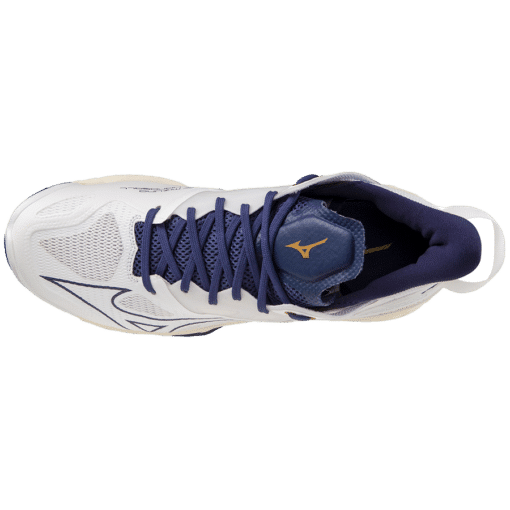 Mizuno Wave Mirage 5 - Wit - Blauw - Goud - Heren - Afbeelding 3