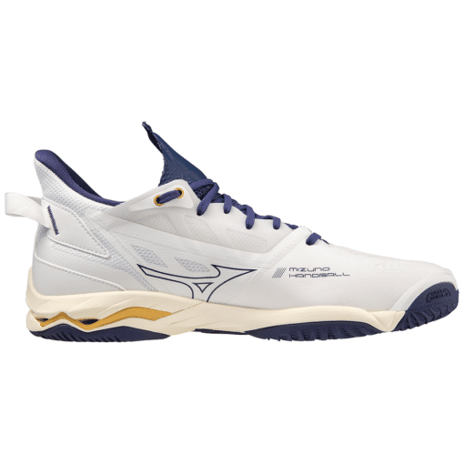 Mizuno Wave Mirage 5 - Wit - Blauw - Goud - Heren - Afbeelding 5