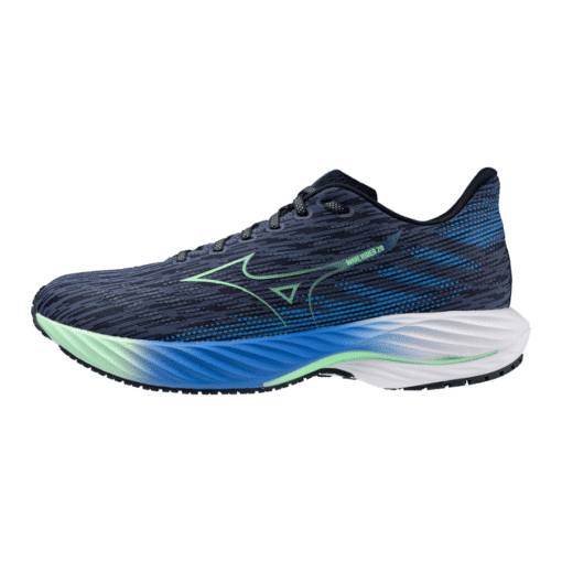 Mizuno Wave Rider 28 - Donkerblauw - Blauw - Groen